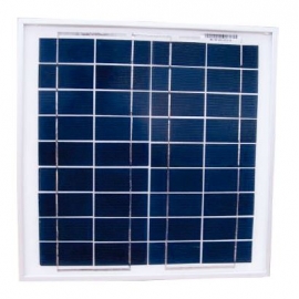 Panel Solar Policristalino 15W-17'4V-0'86A-372X372X30mm-1.6 kg